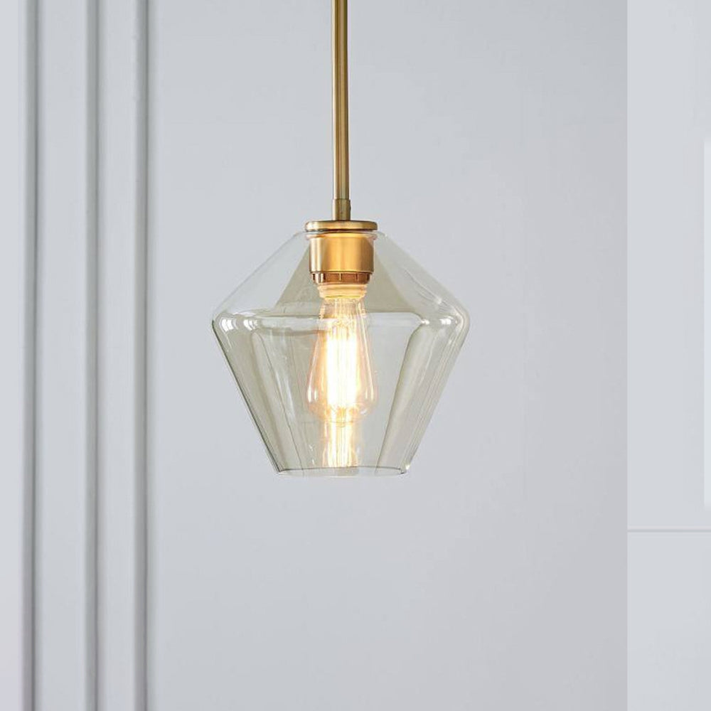 Valentina Suspension Moderne, Verre, Clair/Ambre, Chambre/Salle de Bain - Neutralighting