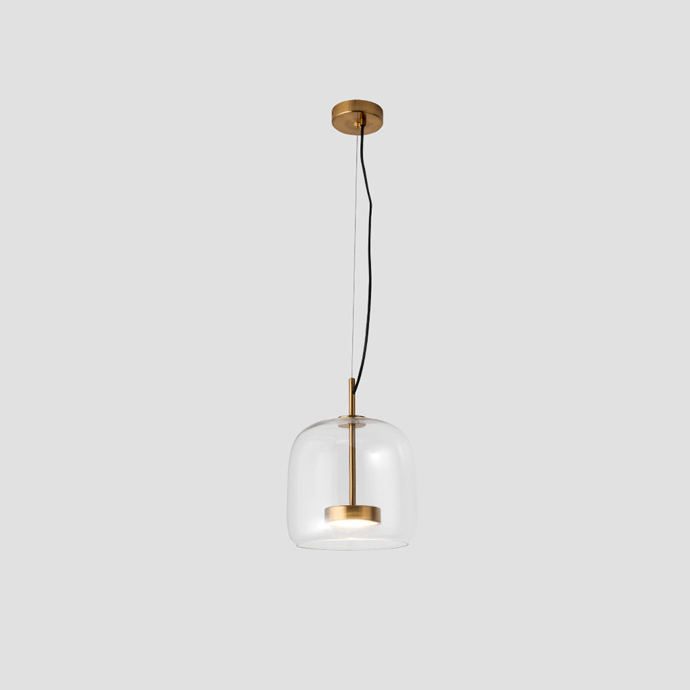June Suspension Cylindre Moderne Verre. Claire/Grise Fumée/Ambre - Neutralighting