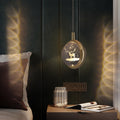 Arisha Luminaires Suspensions Ronde Moderne LED Métal/Cristal Doré Salon - Neutralighting