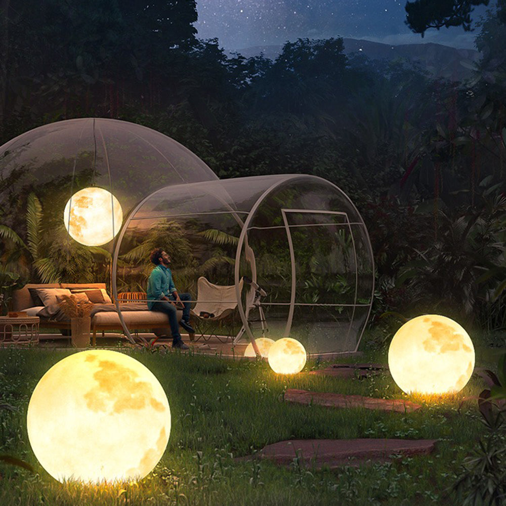 Aria Suspension Extérieure Globe Moderne, Métal/Résine, Or, Jardin - Neutralighting