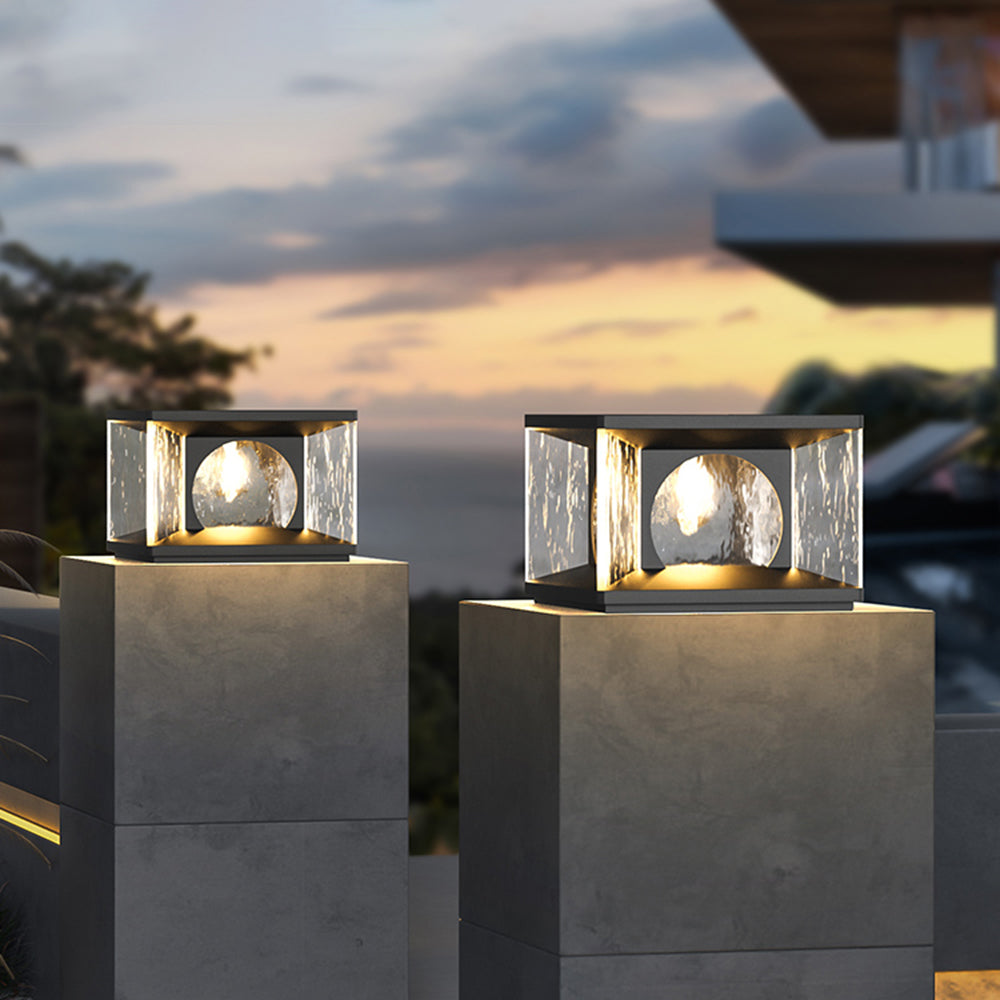Ray Lampe de Poteau Solaire, Transparent, L 20/30/40/50CM - Neutralighting