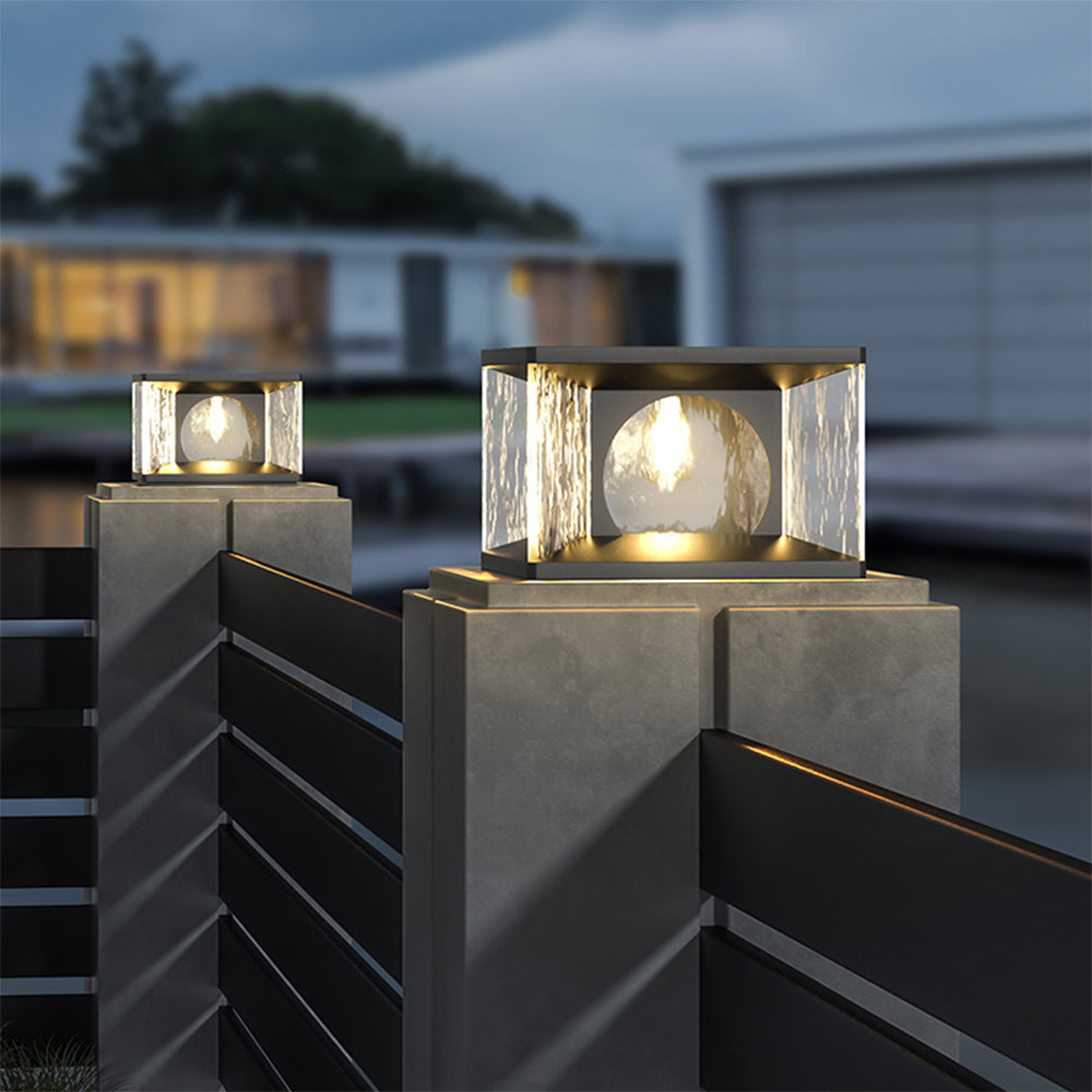 Ray Lampe de Poteau Solaire, Transparent, L 20/30/40/50CM - Neutralighting