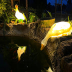 Aria Lampadaire Oie Arc Deco, Résine, Blanc, Jardin - Neutralighting