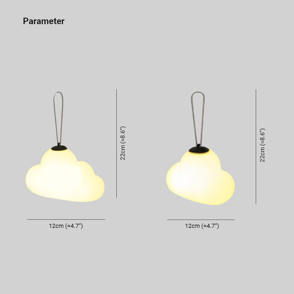 Aria Suspension Extérieure Nuage Moderne, Métal/Acrylique, Blanc, Jardin - Neutralighting