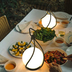 Valentina Suspension Extérieure Globe Moderne, Métal/Acrylique, Blanc/Noir, Jardin - Neutralighting