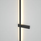 Ray Applique Murale Extérieure Linéaire Minimaliste, Métal, Noir, Terrasse - Neutralighting