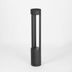 Ray Borne Extérieure Cylindre Minimalisme, Métal, Noir, Cour - Neutralighting