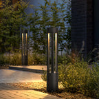 Ray Borne Extérieure Cylindre Minimalisme, Métal, Noir, Cour - Neutralighting