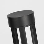 Ray Borne Extérieure Cylindre Minimalisme, Métal, Noir, Cour - Neutralighting