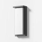 Ray Applique Murale Rectangulaire Nordique, Câble/Solaire, Métal, Noir, Éxtérieur - Neutralighting