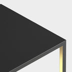 Ray Borne Extérieure Rectangulaire Minimalisme, Métal, Noir, Jardin - Neutralighting
