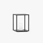 Ray Borne Extérieure Rectangulaire Minimalisme, Métal, Noir, Jardin - Neutralighting