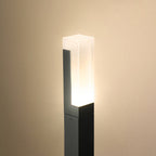 Ray Borne Extérieure Rectangulaire Minimalisme, Métal/Acrylique, Noir, Jardin - Neutralighting