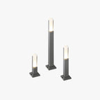 Ray Borne Extérieure Rectangulaire Minimalisme, Métal/Acrylique, Noir, Jardin - Neutralighting