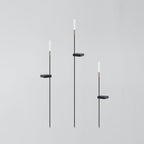 Isha Borne Extérieure Roseau Moderne Noir Allée - Neutralighting