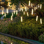 Isha Borne Extérieure Roseau Moderne Noir Allée - Neutralighting