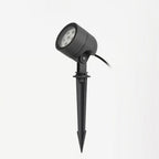 Ray Lampe Extérieure au Sol Cylindre Simple, Métal/Verre, Noir, Cour - Neutralighting