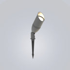 Ray Lampe Extérieure au Sol Cylindre Simple, Métal/Verre, Noir, Cour - Neutralighting