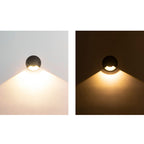 Ray Éclairage Escalier Extérieur Cylindre Moderne, Métal/Verre, Noir, Jardin - Neutralighting