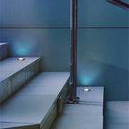 Ray Éclairage Escalier Extérieur Cylindre Moderne, Métal/Verre, Noir, Jardin - Neutralighting