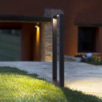 Ray Borne Extérieure Rectangulaire Minimalisme, Métal/Acrylique, Noir, Jardin - Neutralighting