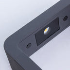 Ray Borne Extérieure Rectangulaire Minimalisme, Métal/Acrylique, Noir, Jardin - Neutralighting