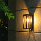 Ray Applique Murale Rectangle Industrielle Métal Verre Jardin Cour - Neutralighting
