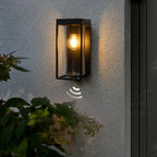 Ray Applique Murale Rectangle Industrielle Métal Verre Jardin Cour - Neutralighting