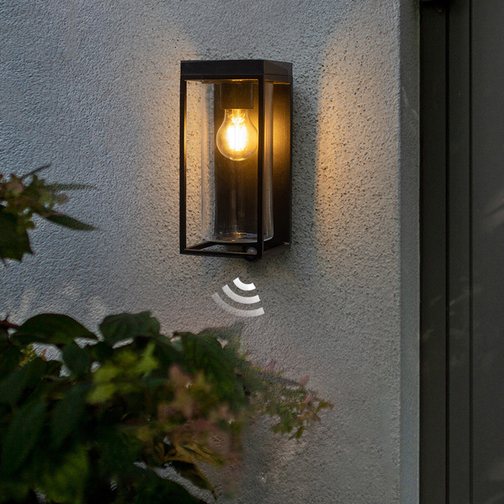 Ray Applique Murale Rectangle Industrielle Métal Verre Jardin Cour - Neutralighting