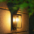 Ray Applique Murale Rectangle Industrielle Métal Verre Jardin Cour - Neutralighting