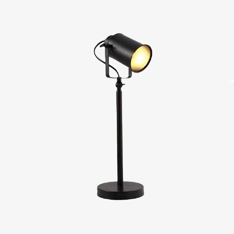 Lampe de bureau à LED spot ajustable sur pied noir Victor Respire en Métal - Une Présence Décorative Affirmée
