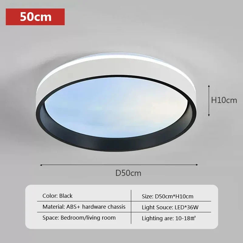 Plafonnier led intelligent avec télécommande et réglage de la luminosité Gautier Mirage en Aluminium - Caractère & Élégance dans le Décor