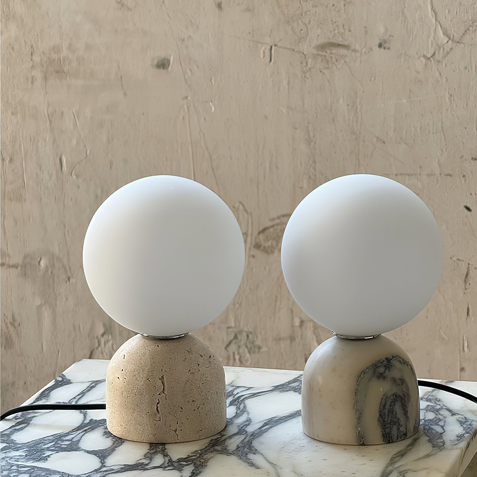 Aalia Lampe de Table Marbre Minimaliste Moderne - Neutralighting