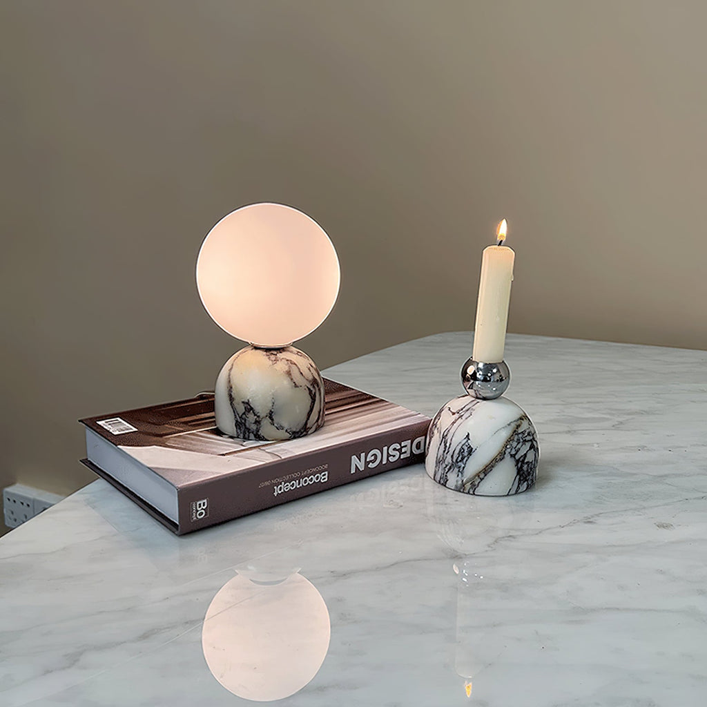 Aalia Lampe de Table Marbre Minimaliste Moderne - Neutralighting