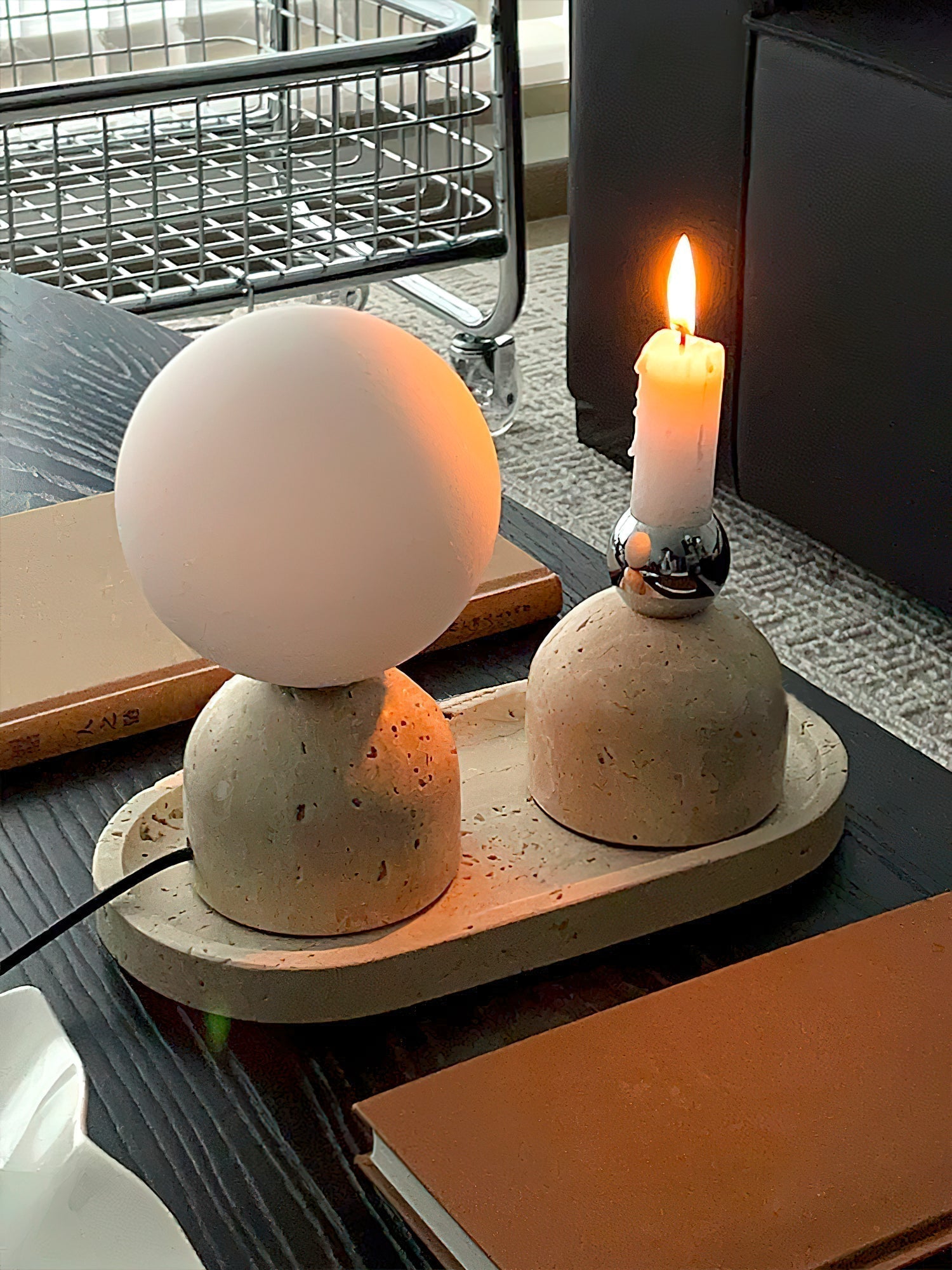 Aalia Lampe de Table Marbre Minimaliste Moderne - Neutralighting