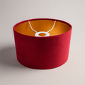 Abat-jour Ovale en velours - Rubinia