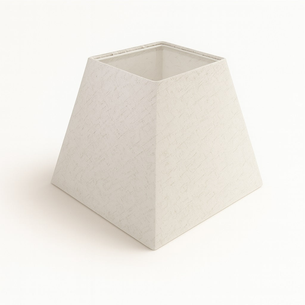Abat-jour Pyramide en lin - Crème