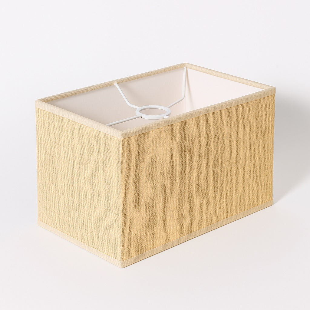 Abat-jour rectangle en lin naturel - Tinova