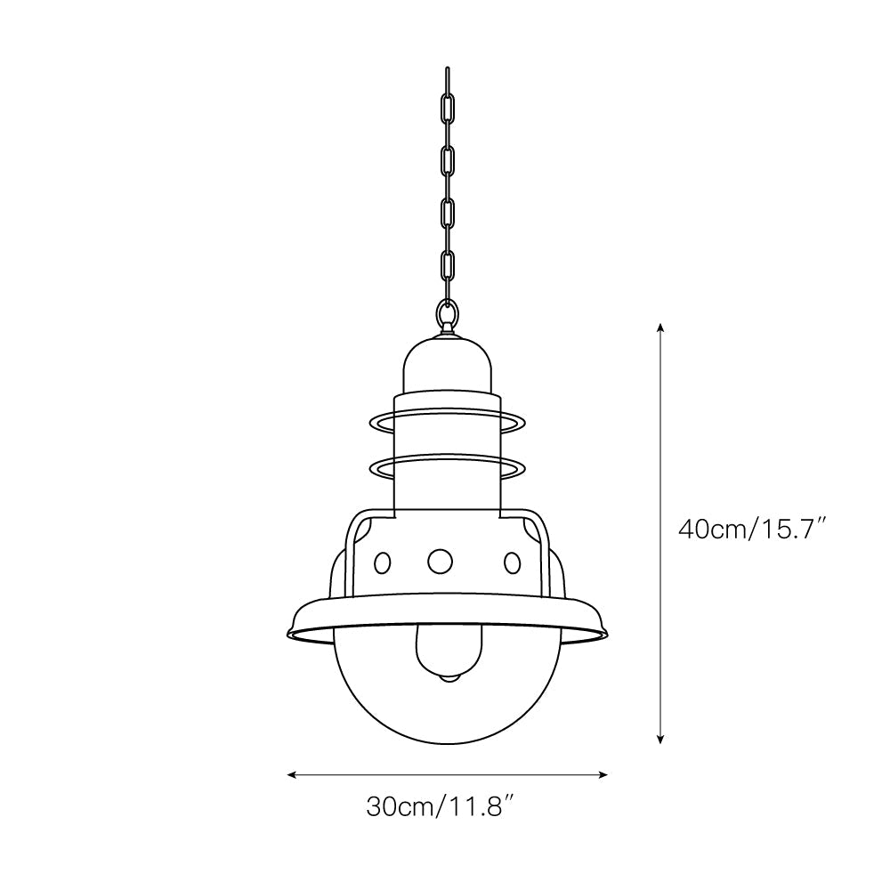 Abeleisa Suspension Métal Industrielle Chic - Neutralighting