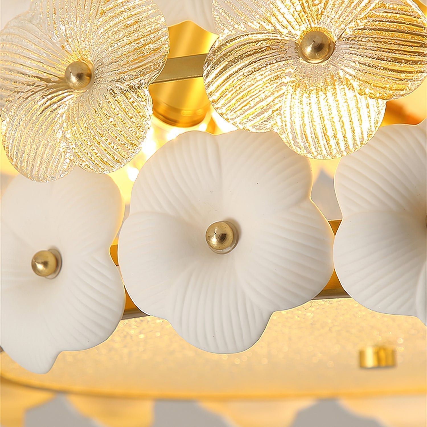 Abella Plafonnier Céramique Floraison Anneau Romantique - Neutralighting