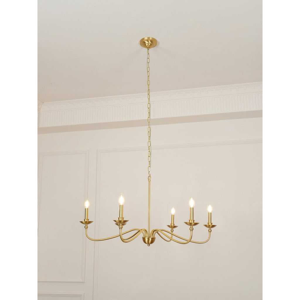 Alshaarae Lustre Métal Laiton Industriel Vintage - Neutralighting