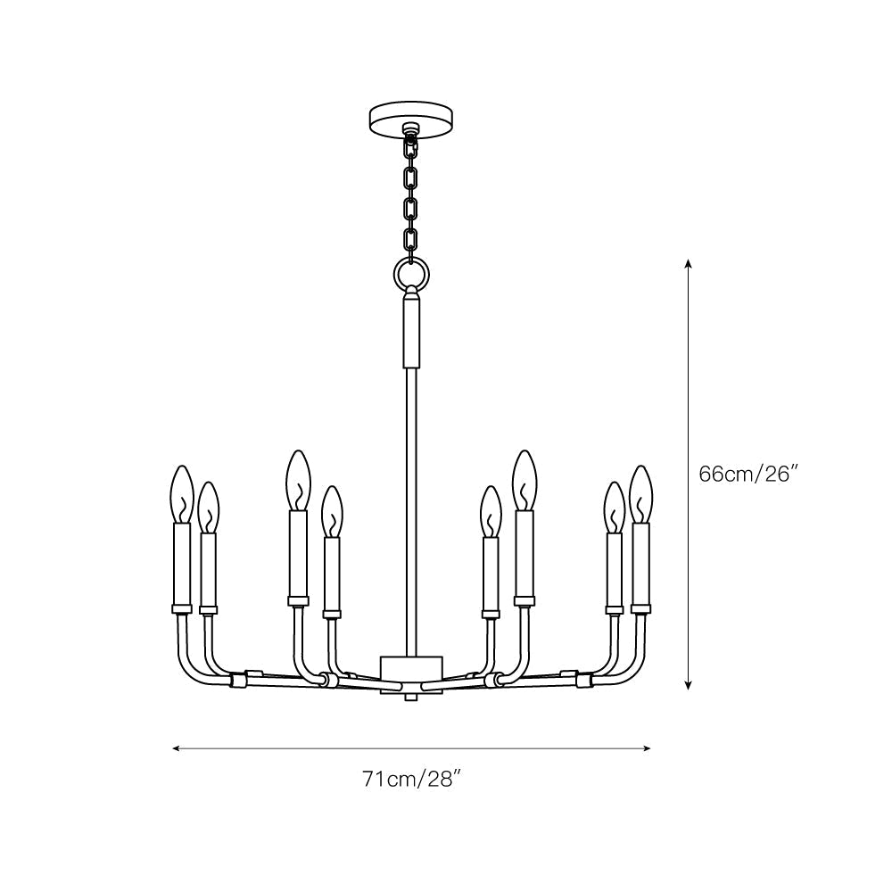 Abner Lustre Industriel Moderne Laiton - Neutralighting