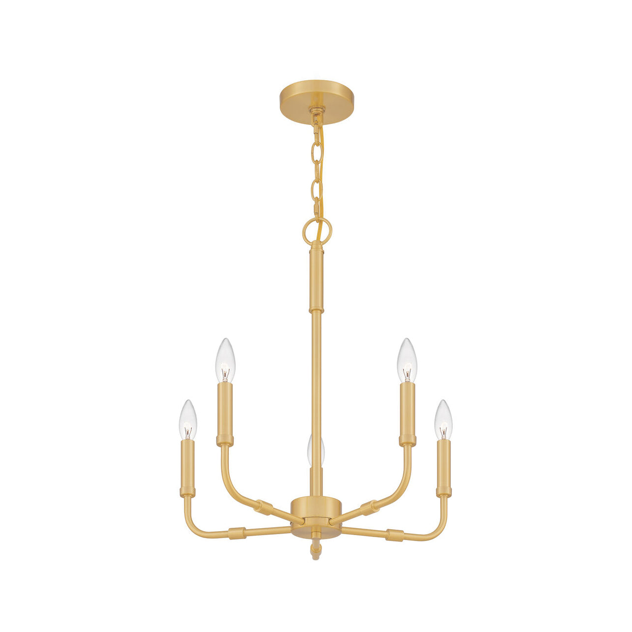 Abner Lustre Industriel Moderne Laiton - Neutralighting