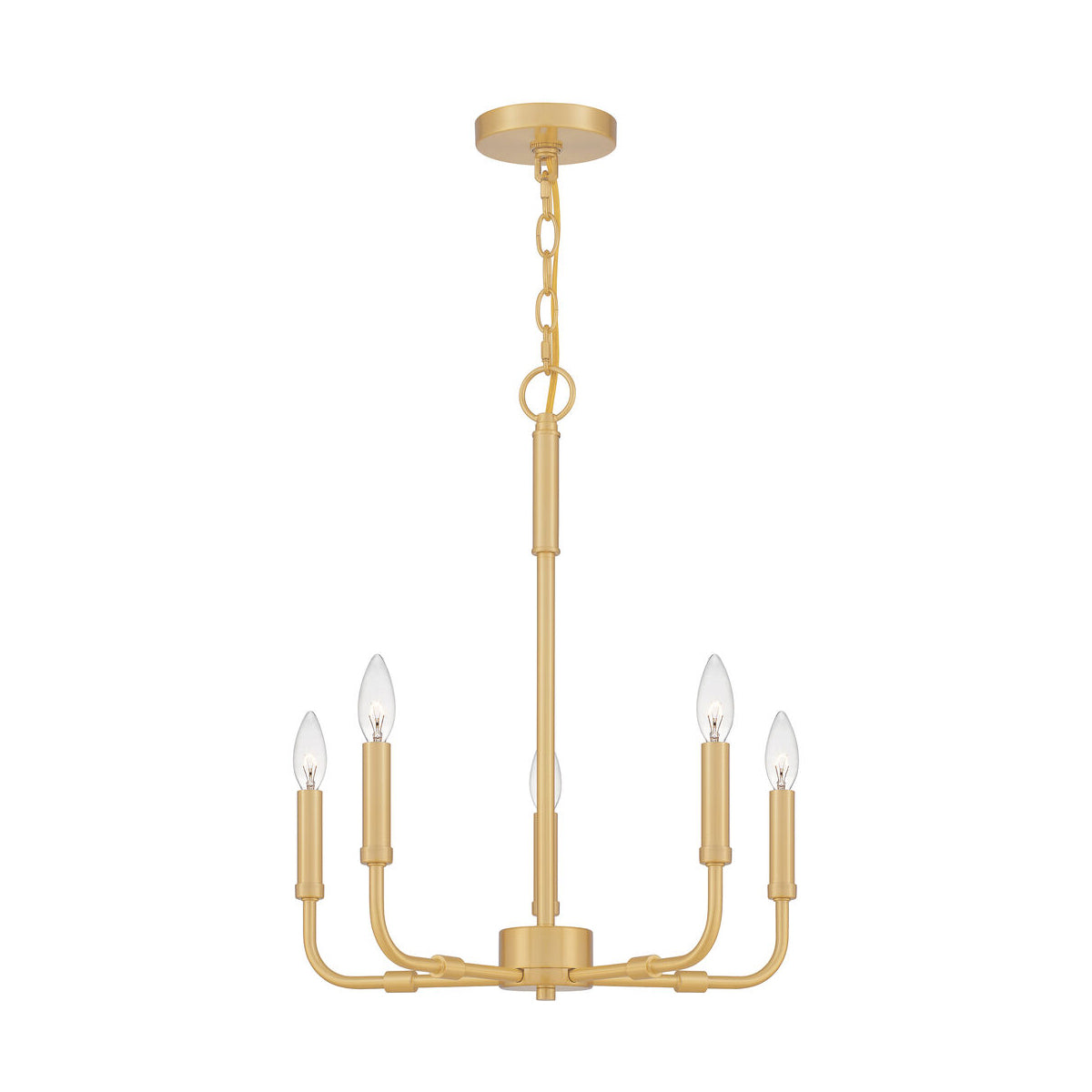 Abner Lustre Industriel Moderne Laiton - Neutralighting