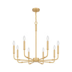 Abner Lustre Industriel Moderne Laiton - Neutralighting