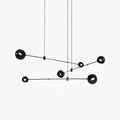 Lustra Chandelier Élégant en Verre Noir - Neutralighting