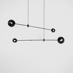 Lustra Chandelier Élégant en Verre Noir - Neutralighting