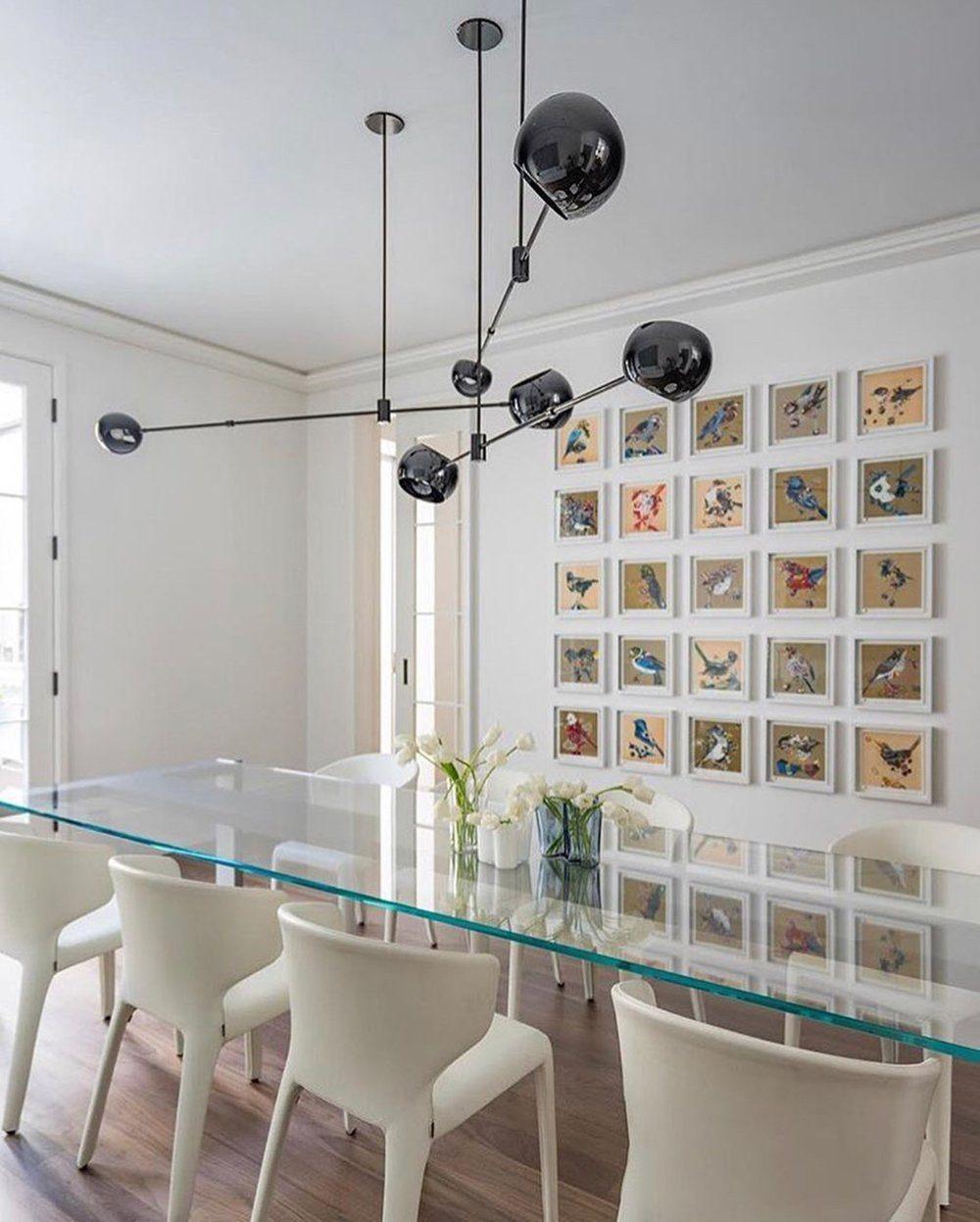 Lustra Chandelier Élégant en Verre Noir - Neutralighting