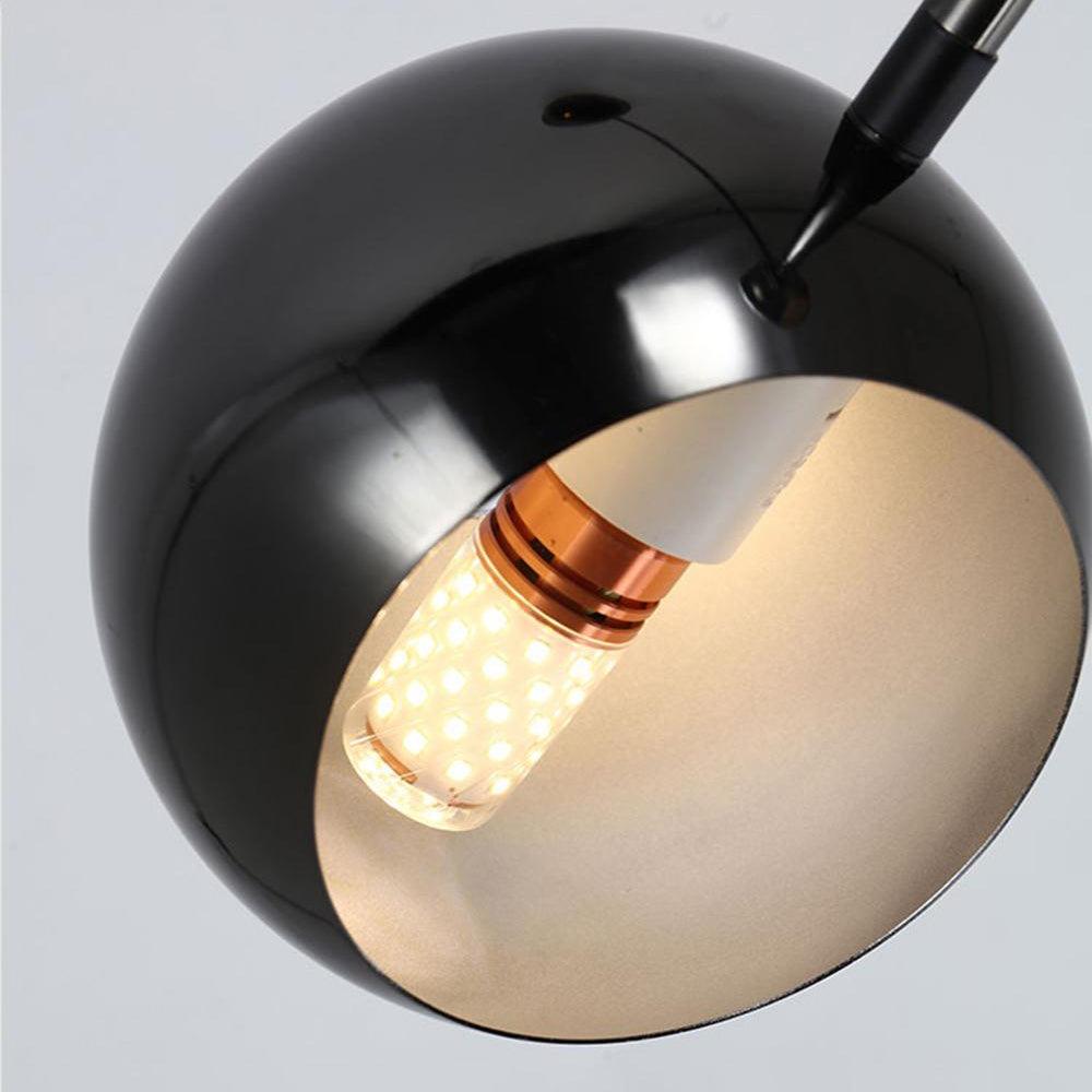 Lustra Chandelier Élégant en Verre Noir - Neutralighting