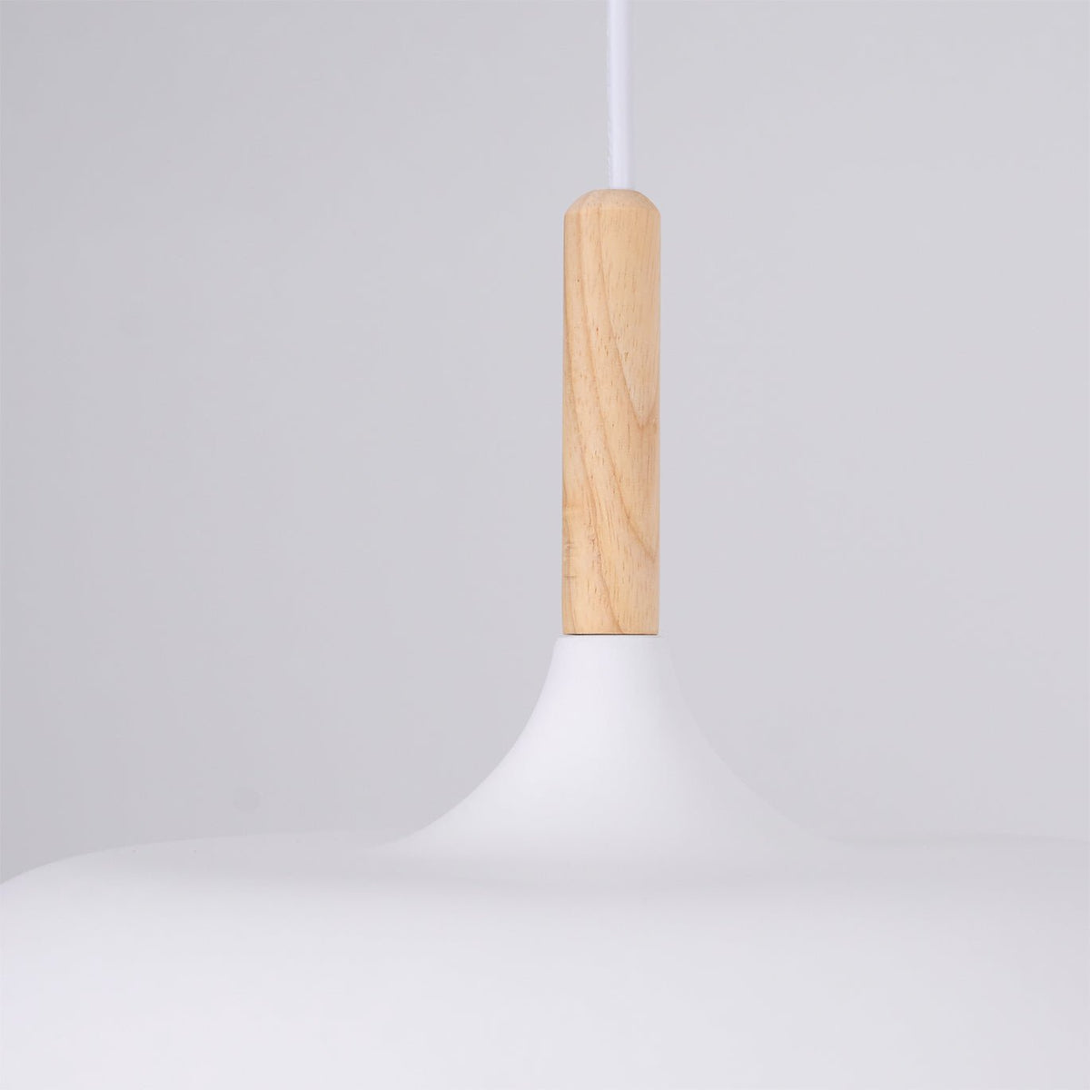 Lustra Suspension Lampe Abat-jour Blanc en Bois - Neutralighting